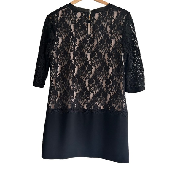 Ted Baker Black Lace Women's 3/4 Sleeve Mini Sheath Dress Size Medium - Picture 11 of 16